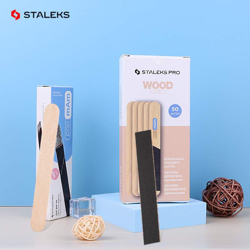 Staleks Wooden Stick Board Nai - Nail File Titanium reseña y precio