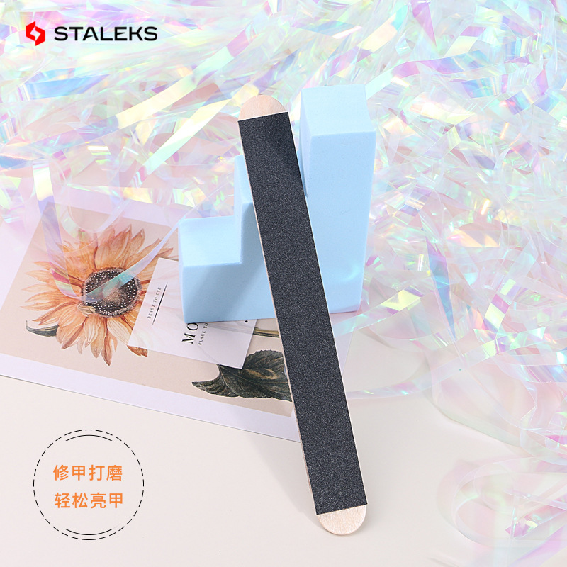 Staleks Wooden Stick Board Nai - Nail File Titanium reseña y precio