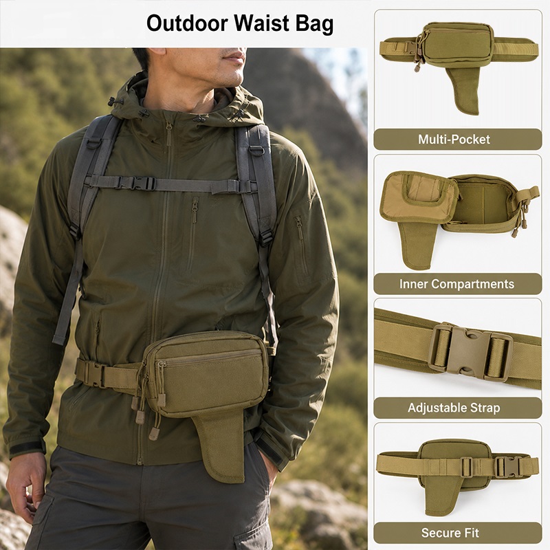 Multifunctional Waist Bag Nylo - Edc Concealed Carry Fanny Pack reseña y precio