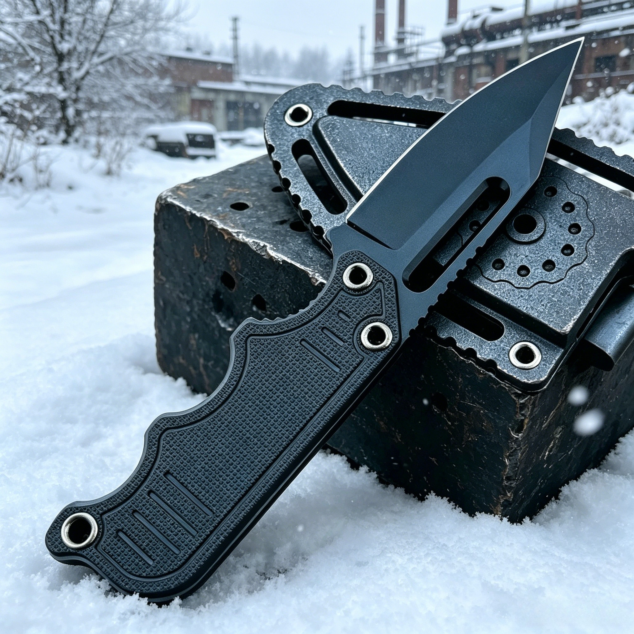 Mini Instinct Compact Fixed Kn - Edc Fixed Blade Deep Carry reseña y precio