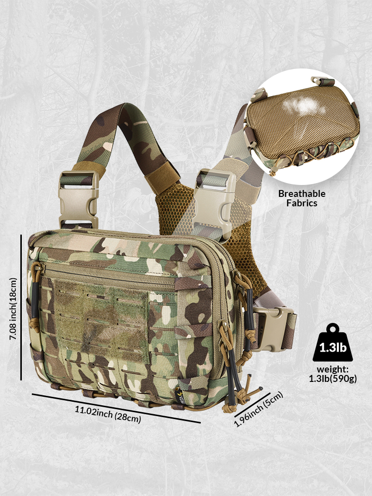 VOTAGOO 2L Tactical Chest Bag  - Edc Carry Belt reseña y precio